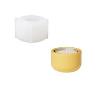 BOOWAN NICOLE Serenity SH1046-1 Moule en silicone pour bougie chauffe-plat empilée pour ciment jesmonite, béton, ciment fait à la main