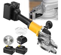 BOOZXCV Machine de Coupe de Barres d;Armature électrique sans Fil avec 2 Batteries, Lame diamantée pour métaux épais, Moteur de 2100 TR/Min pour Une Performance de Coupe Efficace (Cut5cm)