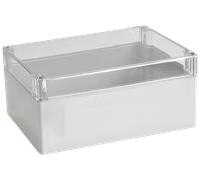 BOPLA M 240 G - Boîtier en polycarbonate, partie supérieure claire, 250 x 160 x