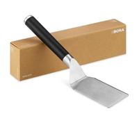 BORA KWTS Spatule à thé, spatule en acier inoxydable, poignée ergonomique, spatule de cuisine, spatule pour barbecue, passe au lave-vaisselle, argent