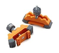BORA Lot de 2 colliers de serrage pour rail de scie pour couper n'importe quel angle avec les systèmes de serrage WTX et NGX, accessoire de guide de scie pour le travail du bois, la menuiserie, le