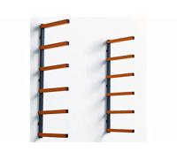 BORA Rayonnage cantilever 6 niveaux gris / orange