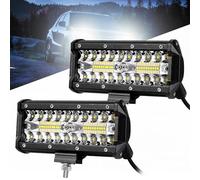 BORDEAG Phare de Travail LED 240W, Barre Longue Portée IP67 Spot et Inondation, Feux Additionnels pour Moto Tracteur Voiture Camion Quad