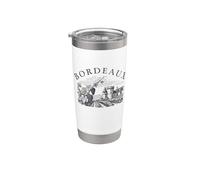 Bordeaux France Région Viticole Winery Vineyard Chateau Gobelet isotherme en acier inoxydable double paroi