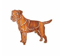 Border Terrier rouille décoration chien figurine rouille décoration de jardin...