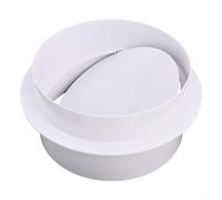 Bordfly Clapet anti-retour en PVC pour systèmes d'évacuation - Empêche le retour dans la salle de bain et la cuisine - Tube rond - Clapet de ventilation en plastique (80 mm)