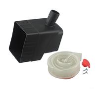 Bordfly Collecteur d'eau de pluie avec dérivation de tuyau de descente et tuyau de 1 m en ABS pour irrigation de jardin et tonneaux d'eau filtre les particules grossières (noir)