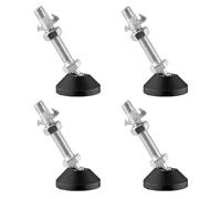 BORDSTRACT 4Pcs M8 Pieds de nivellement avec écrou en T (D40*M8*50), pieds de nivellement filetés réglables,pieds de nivellement pour machines robustes pour établi, équipement mécanique