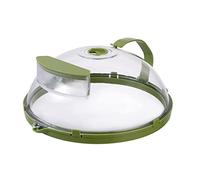 BORDSTRACT Couvercle Anti-pulvérisation Pour Aliments Au Micro-ondes, Cloche Micro Onde en Plastique 0% BPA Avec Sortie de Vapeur,Réservoir D'eau Résistant à L'huile(Vert)