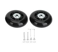 BORDSTRACT Kit de Remplacement de Roue de Bagage 2 pièces 68x24mm, Roues de Valise universelles avec Doubles roulements et matériel pour Bagages à Main et Voyages
