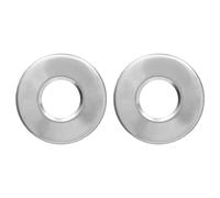 BORDSTRACT Lot de 2 plaques de Rosace pour échelle de Piscine, Couvercle en Acier Inoxydable, pour Tuyau de 4,2 cm de diamètre, Remplacement pour Ouverture de Tube de Main Courante