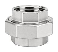 BORDSTRACT Raccord de tuyauterie fileté femelle 1/2" NPT | Acier inoxydable 304 haute résistance|Raccord en 3 pièces|Pour conduites d'eau,d'huile,d'air et de gaz