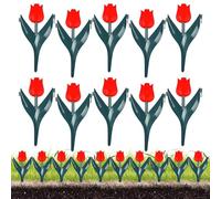 Bordure 10 Pièces Décoratives en Forme Florale | Bordure Paysagère pour Pelouse Parterres Paillis Terrasse Piscine Cour Massif Rocaille Chemin Fleurs