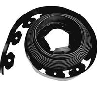Bordure 20 m – Bordure de gazon en plastique – Délimitation flexible – Bordure de jardin – Hauteur 5 cm – Noir
