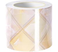 Bordure adhésive pour papier peint frise murale autocollante pour cuisine salle de bains plafond salon - Plaid Jaune 5cm X 500cm