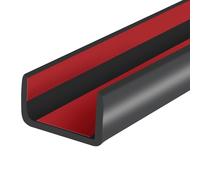 Bordure de bord en caoutchouc auto-adhésive pour contreplaqué, armoire, bande de bord en bois de 2,8 cm, réparation de meubles flexible, matériau EPDM, convient à 28 mm, longueur : 6 m, noir