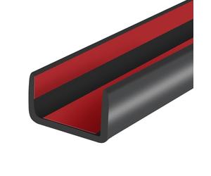 Bordure de bord en caoutchouc auto-adhésive pour contreplaqué, armoire, bande de bord en bois de 2,8 cm, réparation de meubles flexible, matériau EPDM, convient à 28 mm, longueur : 6 m, noir