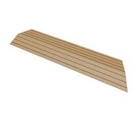 Bordure de finition pour dalles carreaux de sol WPC clipsable coin droit teck