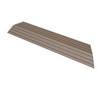 Bordure de finition pour dalles de sol WPC clipsable coin droit marron foncé