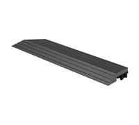 Bordure de finition pour dalles de sol WPC clipsable coin gauche anthracite