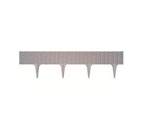 Bordure de gazon Prosperplast Ibra bordure de jardin en plastique 390 cm (78,55 x 18,65 cm pièce) en couleur grise