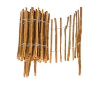 Bordure de jardin - BOGATECO - Noisetier imprégné 60×500 cm - Marron - Flexible 5 m - Écart 4-5 cm