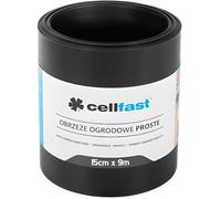 Cellfast Bordure de jardin droite 15 cm x 9 m - différentes longueurs et couleurs - Noir