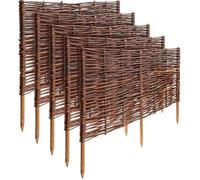Creative Home Lot de 5 Bordures de Jardin en Saule 60 x 40 cm (+/- 1 cm)