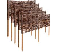 Creative Home Lot de 5 Bordures de Jardin en Saule 60 x 30 cm (+/- 1 cm)