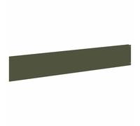 Bordure de Jardin en Acier 20 Pièces 100x18 cm Vert Olive | Thermolaquage résistant, flexible pour courbes, installation rapide, design épuré, extérieure