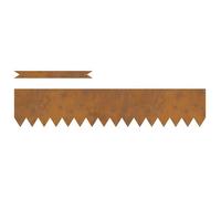Bordure de jardin en acier - vidaXL - 100x0.5x20 cm - Marron - 20 pièces - Acier résistant aux intempéries
