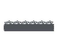 Bordure de jardin en acier - vidaXL - Anthracite - 103x0 05x22 cm - Lot de 20 - Durable - Utilisation en extérieur