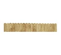 Bordure de jardin en bois de pin - vidaxl - 120x20x1.5 cm - Pin imprégné - Flexible - Imperméable - Brun