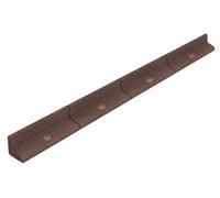 Kit de bordures de pelouse flexibles de 4,8 m comprenant 8 bordures de jardin marron de 1,2 m chacune pour pelouses, allées, bordures de parterres, potagers et parterres de fleurs. Résistantes aux UV.