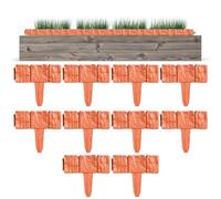 Bordure de jardin imitation pierre flexible | Bordure de jardin décorative aspect pierre - Pour extérieur, pelouse, cour, paysage, , arbres, porche, cour, jardins