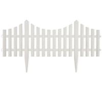 Bordure de jardin - Kit de bordure pour massifs, 17 pièces - 10 mètres de bordure modulaire pour pelouse - Éléments en polypropylène de 60 x 32,5 cm - Hauteur utile de 22,5 cm - Blanc