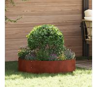 Bordure de jardin moderne en acier robuste, dimensions : 80 x 80 x 20 cm