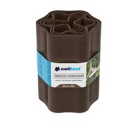Bordure de jardin ondulée Cellfast - Marron - 25cm x 9m - Plastique flexible et imperméable