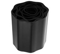 Bordure de Jardin Ondulée en Plastique, Barrière Décorative pour | Réutilisable et Résistante aux Intempéries, Légère et Portable, pour Allées, Jardin et Massifs Noirs