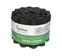 Bordure de jardin ondulée Vartco Extra Strong plastique UV (20cm x9m) - Gris