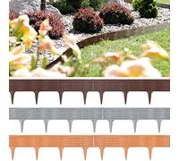 Bordure de Jardin Plastique 7,8m résistante intempéries délimitation palissade Parterre clôture Brun aménagement du Jardin