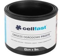 Cellfast Bordure de jardin droite 10 cm x 9 m Noir