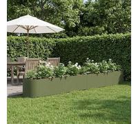Bordure de jardin surélevée en métal, idéale pour l'intérieur et l'extérieur, bac de plantation sans fond pour légumes et fleurs, jardinière robuste pour légumes en acier avec revêtement en poudre, di