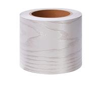 Bordure De Papier Peint Frise Murale Adhesive Bordure Papier Peint Frise Autocollante Pour Cuisine, Salle De Bains, Plafond, Salon, Chambre DéCoration Murale Grain De Bois Argenté 5cm X 500cm