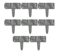Bordure de paysage en pierre | Bord flexible sans creuser | Bordure décorative de parterre de fleurs, pour panneaux extérieurs, , pelouse, cour, , arbres, jardins, porche, cour