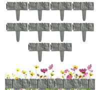 Bordure de paysage, imitation de paysage flexible, bordure décorative aspect pierre | pour panneaux extérieurs, , pelouse, cour, , arbres, jardin, porche, cour