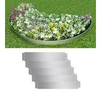 vidaXL Bordure de pelouse 5X en acier galvanisé 100 x 19 cm