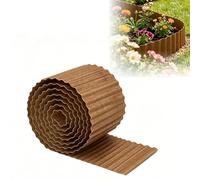 Bordure de pelouse en acier Corten - 20 x 600 cm - Bordure de parterre en métal avec forme ondulée - Bordure de parterre de jardin - Aspect rouille - Bordure de pelouse pour allée de jardin et