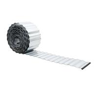vidaXL Bordure de pelouse en acier galvanisé Argenté 1000x20 cm – Robuste, pour extérieur