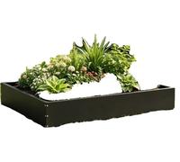 Bordure de pelouse, en acier, longueur 60 cm, largeur 60 cm, hauteur 13 cm, poids 1,5 kg